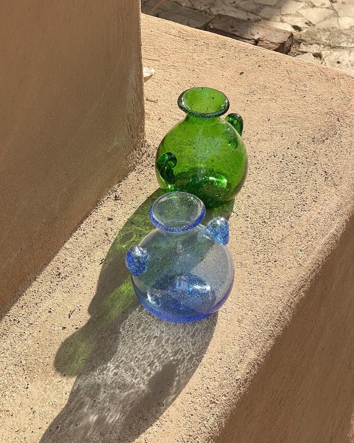 Bubbled Glass Small Vases