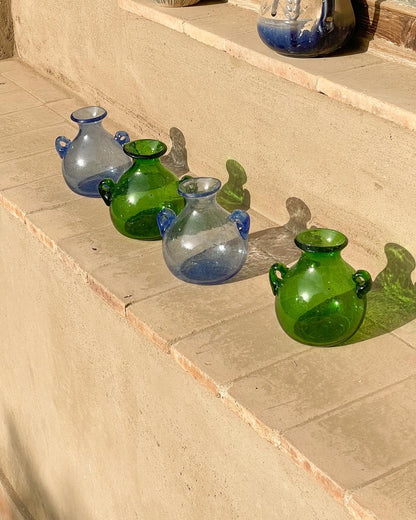 Bubbled Glass Small Vases