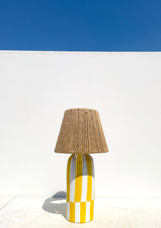 Yellow One Line or More Table Lamp