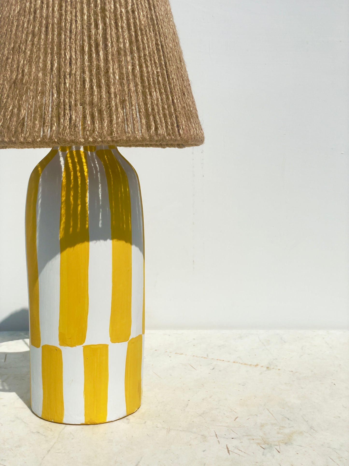 Yellow One Line or More Table Lamp