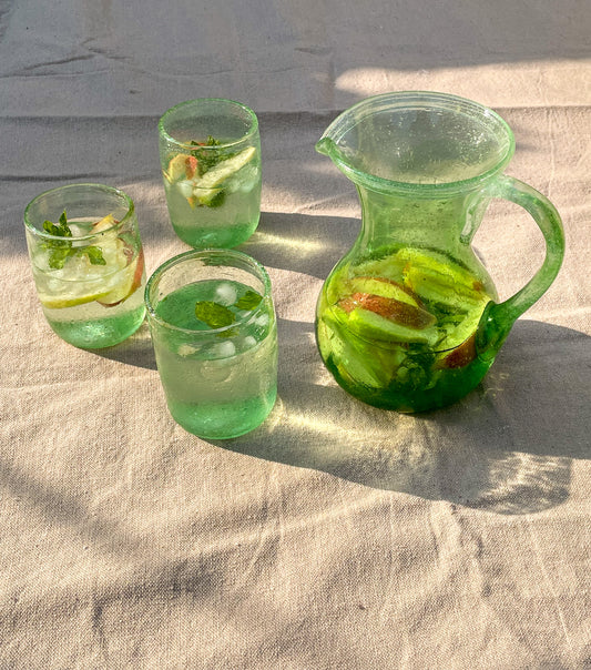 Bubbled glass set