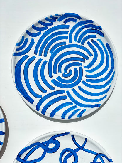 Blue Symbols Wall Plate